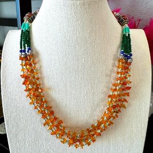 Artisan Nepal Multi-strand Beaded Necklace